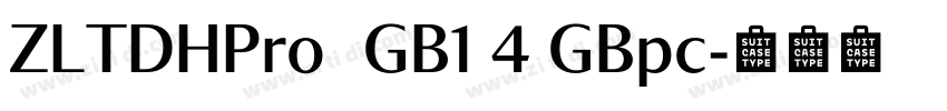 ZLTDHPro  GB1 4 GBpc字体转换